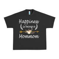Pigment Black happiness is being a mommom  cute mothers day gifts Urban Heavy Tee - PixelWave