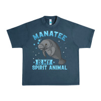 Midnight Navy manatee gifts Urban Heavy Tee - PixelWave