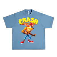Pebble Blue crash bandicoot Urban Heavy Tee - PixelWave