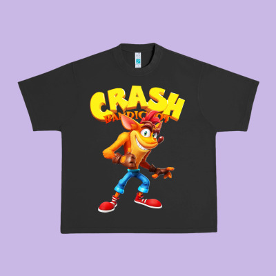 Crash Bandicoot Urban Heavy Tee Designed By Pixelwave