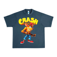 Midnight Navy crash bandicoot Urban Heavy Tee - PixelWave