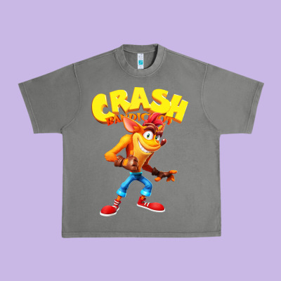 Crash Bandicoot Urban Heavy Tee Designed By Pixelwave