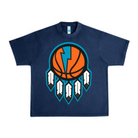 Navy OKC Thunder Dreamcatcher 1 Urban Heavy Tee - PixelWave