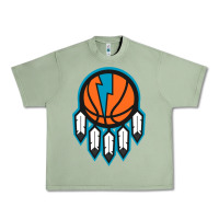 Oil Green OKC Thunder Dreamcatcher 1 Urban Heavy Tee - PixelWave