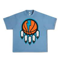 Pebble Blue OKC Thunder Dreamcatcher 1 Urban Heavy Tee - PixelWave