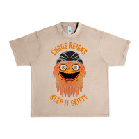 French Oak chaos reigns keep it gritty Urban Heavy Tee - PixelWave