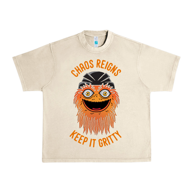Chaos Reigns Keep It Gritty Urban Heavy Tee by PixelWave | Teevron