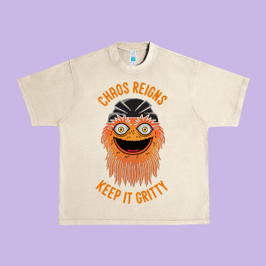 Chaos Reigns Keep It Gritty Urban Heavy Tee Designed By Pixelwave