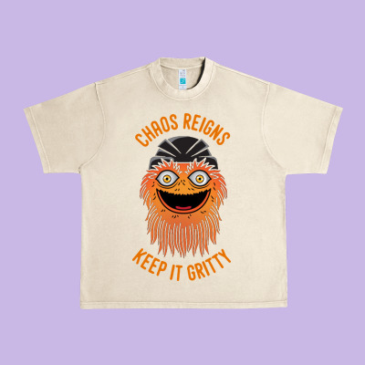 Chaos Reigns Keep It Gritty Urban Heavy Tee Designed By Pixelwave
