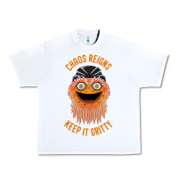 White chaos reigns keep it gritty Urban Heavy Tee - PixelWave