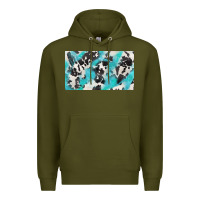 Army Green cowhide glitter  cup Premium Hoodie - BarkalooDesign