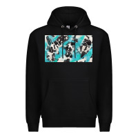 Black cowhide glitter  cup Premium Hoodie - BarkalooDesign