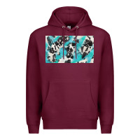 Burgundy cowhide glitter  cup Premium Hoodie - BarkalooDesign