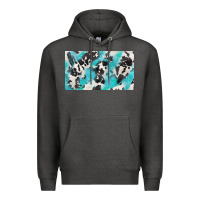 Charcoal Heather cowhide glitter  cup Premium Hoodie - BarkalooDesign