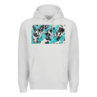 Dove Grey cowhide glitter  cup Premium Hoodie - BarkalooDesign