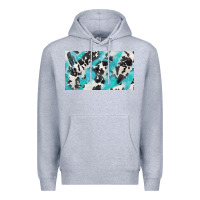 Heather Grey cowhide glitter  cup Premium Hoodie - BarkalooDesign