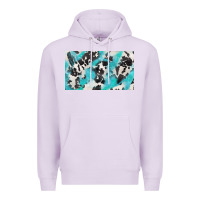 Lilac cowhide glitter  cup Premium Hoodie - BarkalooDesign