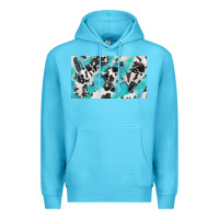 Ocean Blue cowhide glitter  cup Premium Hoodie - BarkalooDesign