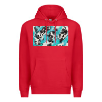 Red cowhide glitter  cup Premium Hoodie - BarkalooDesign