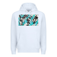 White cowhide glitter  cup Premium Hoodie - BarkalooDesign