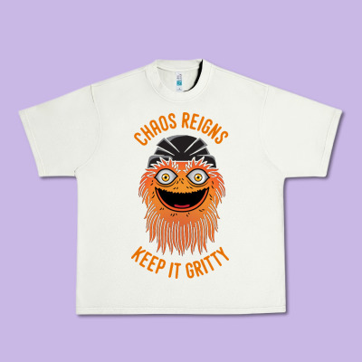 Chaos Reigns Keep It Gritty Urban Heavy Tee Designed By Pixelwave