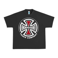 Pigment Black independent company cross skateboard Urban Heavy Tee - PixelWave