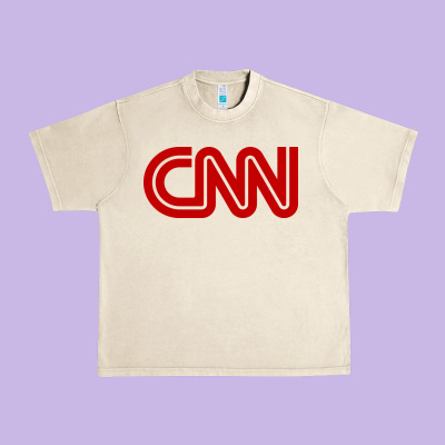 Cnn Media Company Urban Heavy Tee Designed By Pixelwave