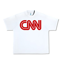 White cnn media company Urban Heavy Tee - PixelWave