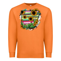 Carrot Arkansas Map Sunflower Cactus Serape Premium Sweatshirt - RanaPortraitStore