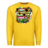 Lemon Arkansas Map Sunflower Cactus Serape Premium Sweatshirt - RanaPortraitStore