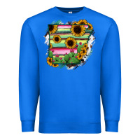 True Royal Arkansas Map Sunflower Cactus Serape Premium Sweatshirt - RanaPortraitStore