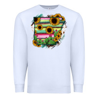 White Arkansas Map Sunflower Cactus Serape Premium Sweatshirt - RanaPortraitStore