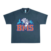 Midnight Navy blue mountain state Urban Heavy Tee - PixelWave