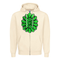 Sandshell green gemstone Zipper Hoodie - RanaPortraitStore