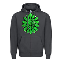 Smoke green gemstone Zipper Hoodie - RanaPortraitStore