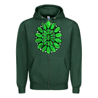 Sports Green green gemstone Zipper Hoodie - RanaPortraitStore