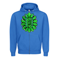 True Royal green gemstone Zipper Hoodie - RanaPortraitStore
