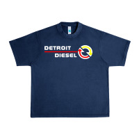 Navy Detroit Diesel Urban Heavy Tee - PixelWave
