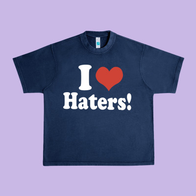 I Love Haters Urban Heavy Tee Designed By Pixelwave