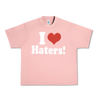 Salmon i love haters Urban Heavy Tee - PixelWave