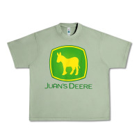 Oil Green Juan Deere Farmer Gardener Landscaper Funny Urban Heavy Tee - PixelWave