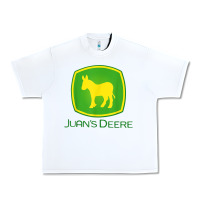 White Juan Deere Farmer Gardener Landscaper Funny Urban Heavy Tee - PixelWave
