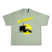Oil Green baywatch lifeguard tower sunset   baywatch Urban Heavy Tee - PixelWave