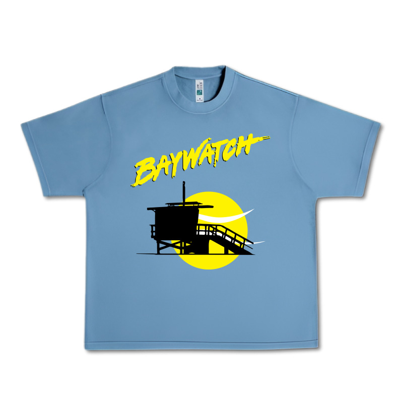 Baywatch Lifeguard Tower Sunset   Baywatch Urban Heavy Tee by PixelWave | Teevron