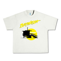 Pistachio baywatch lifeguard tower sunset   baywatch Urban Heavy Tee - PixelWave