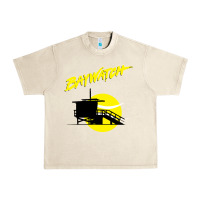 Sandshell baywatch lifeguard tower sunset   baywatch Urban Heavy Tee - PixelWave