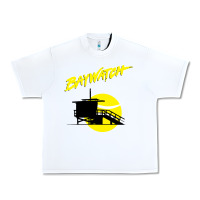 White baywatch lifeguard tower sunset   baywatch Urban Heavy Tee - PixelWave