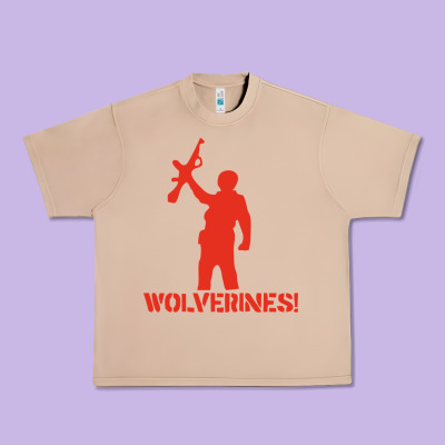 Red Dawn Wolverines Urban Heavy Tee Designed By Pixelwave