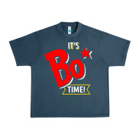 Midnight Navy it's bo time Urban Heavy Tee - PixelWave