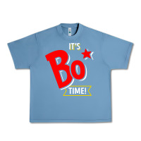 Pebble Blue it's bo time Urban Heavy Tee - PixelWave